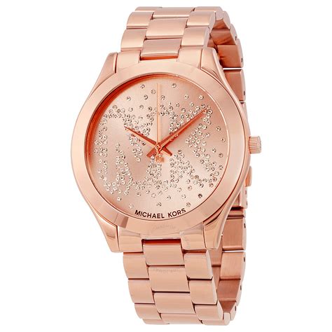 michael kors slim runway rose tone watch|Michael Kors runway chronograph.